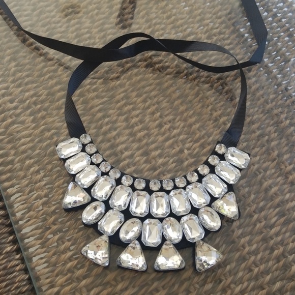 Fashion statement rhinestone crystal black ribbon - Picture 5 of 7